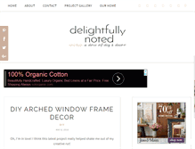Tablet Screenshot of delightfullynotedblog.com